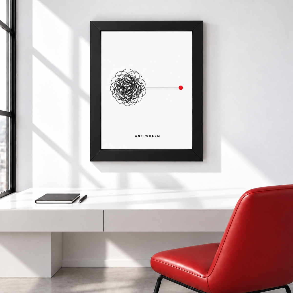 ANTIWHELM™ Untangle Framed Poster