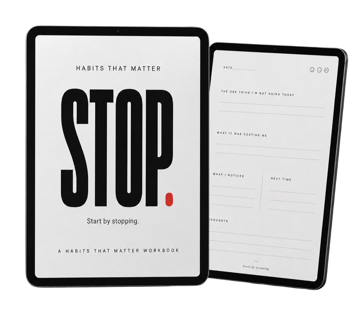 Stop Journal PDF digital product mockup